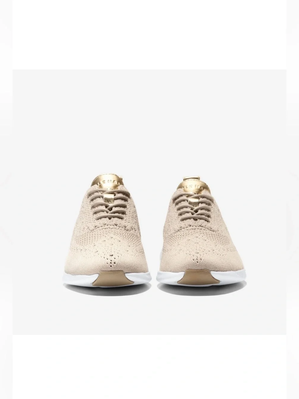 🛍️ NWT Cole Stitchlite™ Wingtip Oxfords Lace-Up Sneakers with Gold Accent